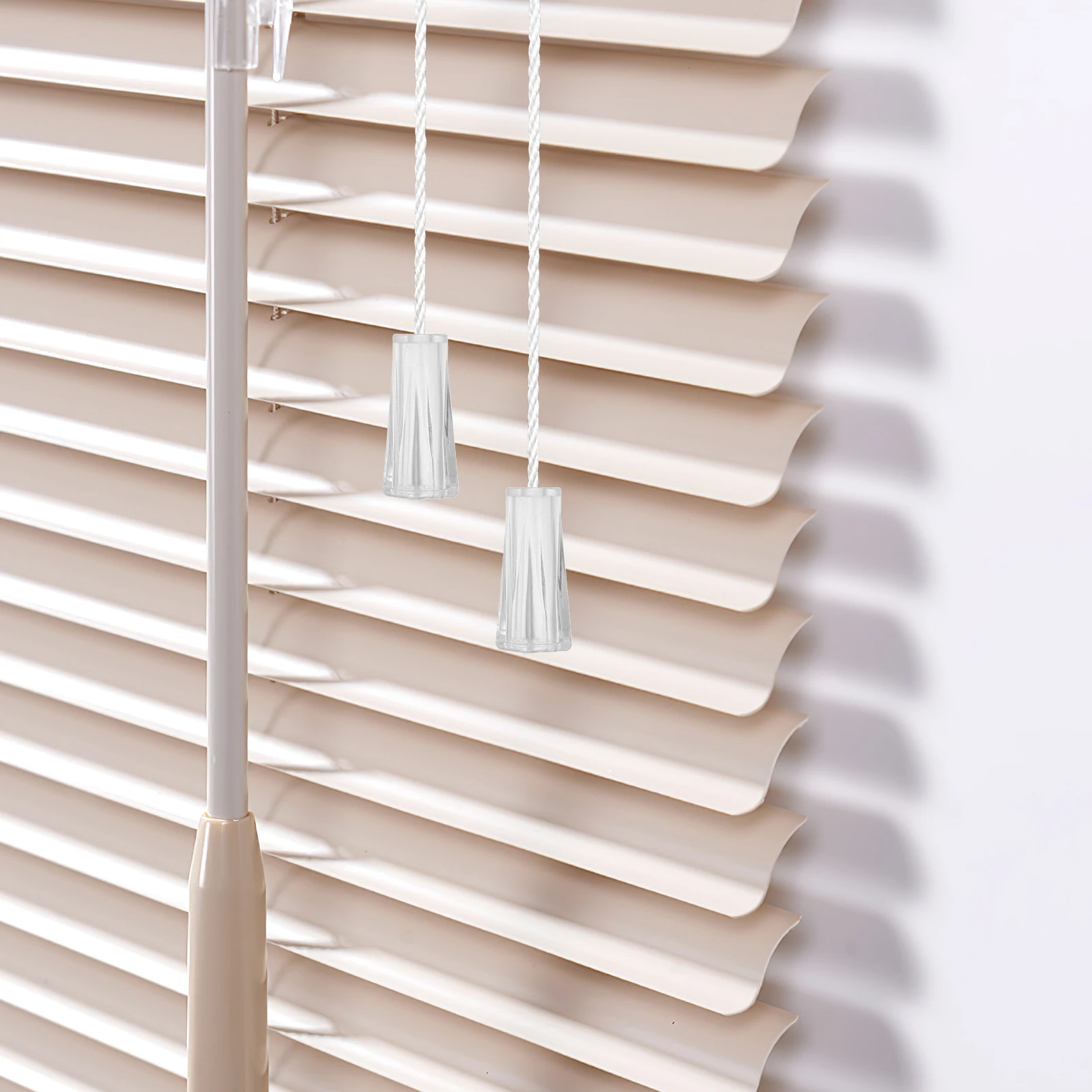 

10pcs Clear Cord Tassels Knob For Window Blinds Replacement Parts Adjustable Pull End Shade Accessories Drop Pulls Roman Shades