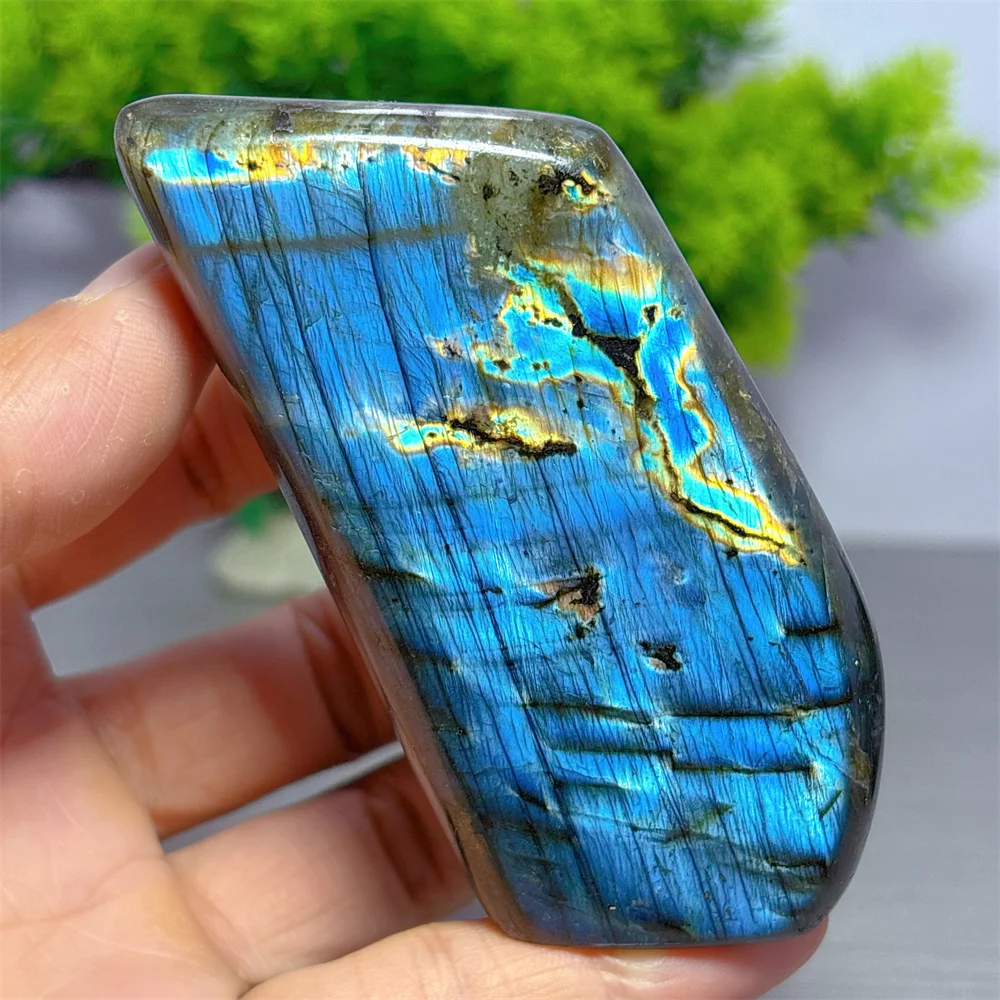Rainbow Labradorite Free Form Natural Crystal Home Decor Items Room Decor Lucky Quartz Stone Garden Reiki Healing Energy Love