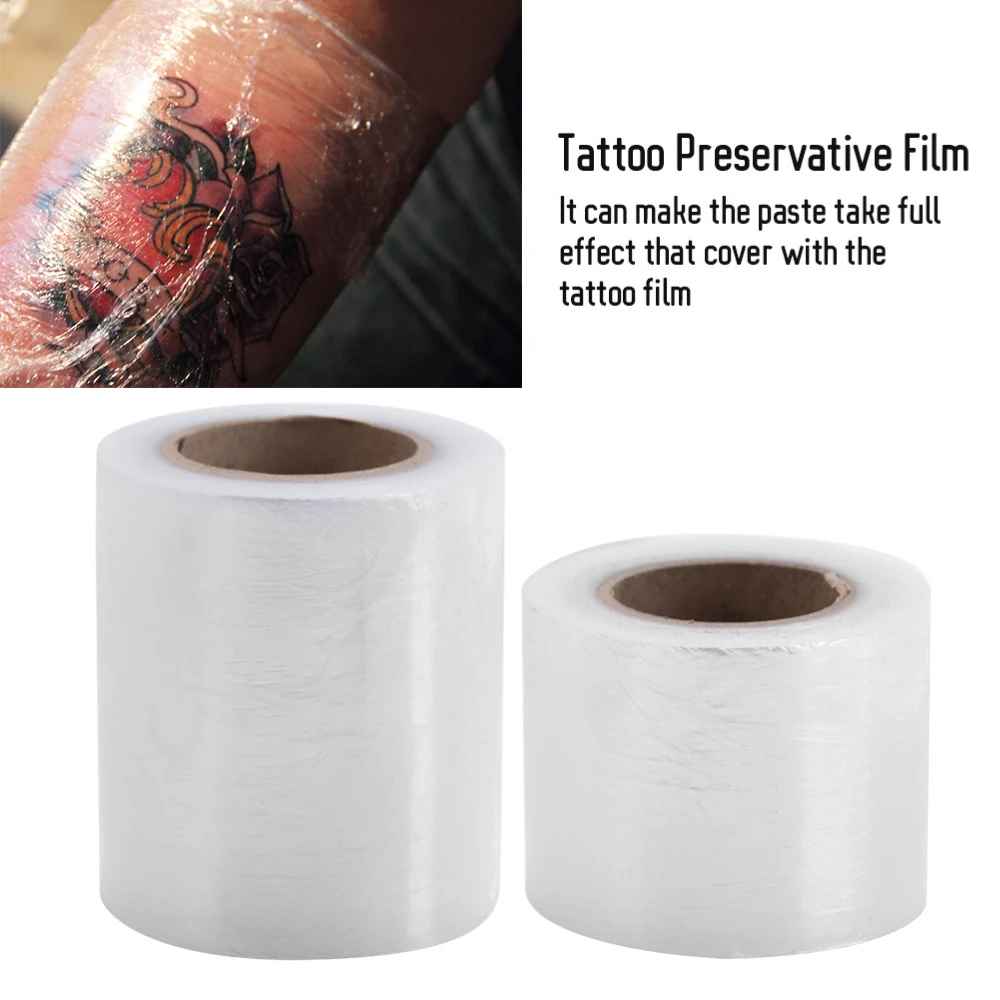 

3pcs 200m Disposable Clear Cover Plastic Tattoo Film Semi Permanent Makeup Eyebrow Lips Barrier Preservative Film Tatto Supplies