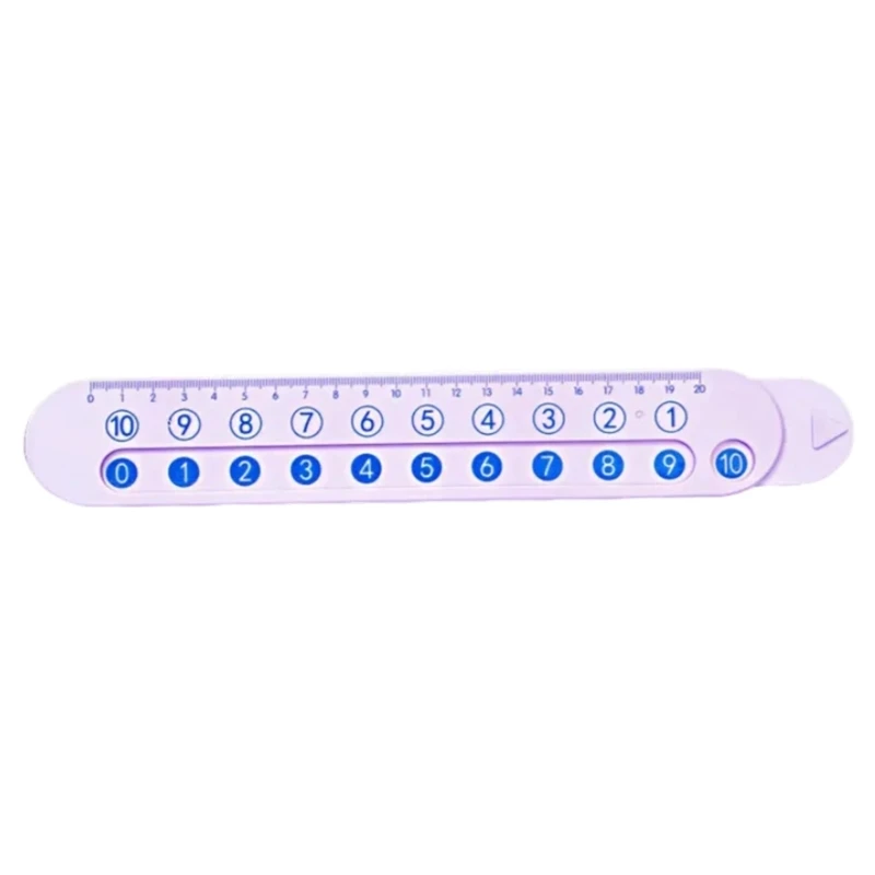 K9FC Math Mathematics Ruler Addition Subtraction Operations Ruler Geometry Measuring Tool for Drawing Architectural Drafting