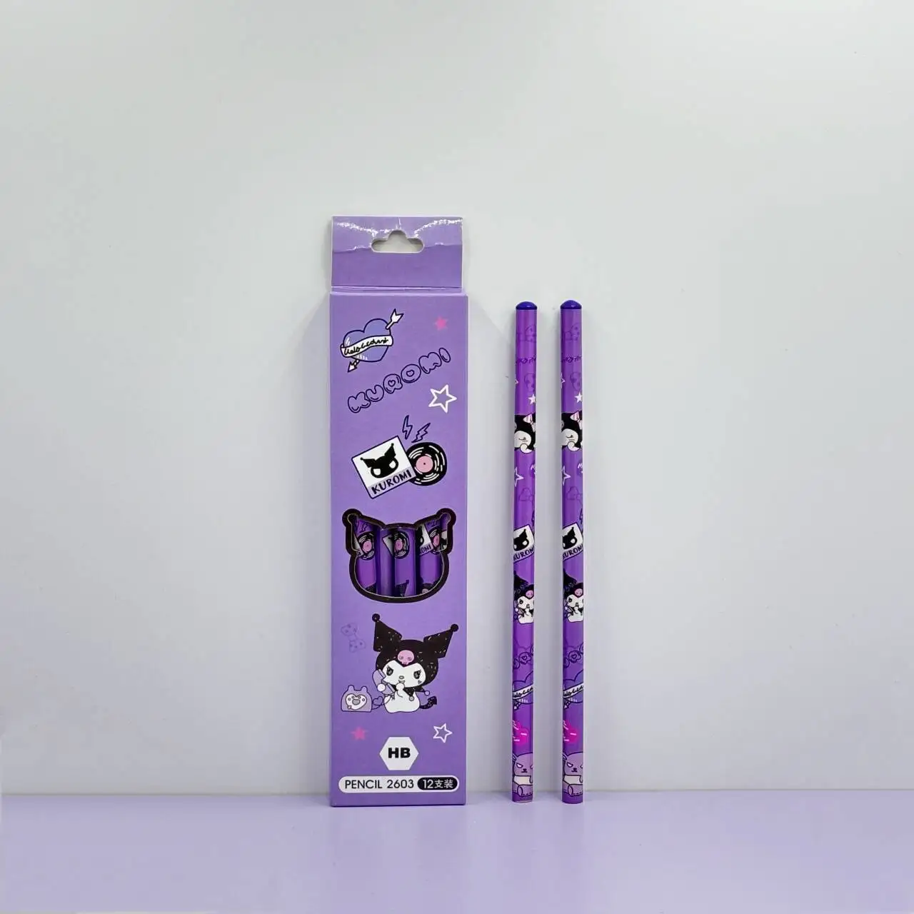 Sanurgente-Crayons de dessin animé Stitch, stylos d'écriture HB, cadeaux pour enfants, élèves du primaire, boîte de 12 pièces