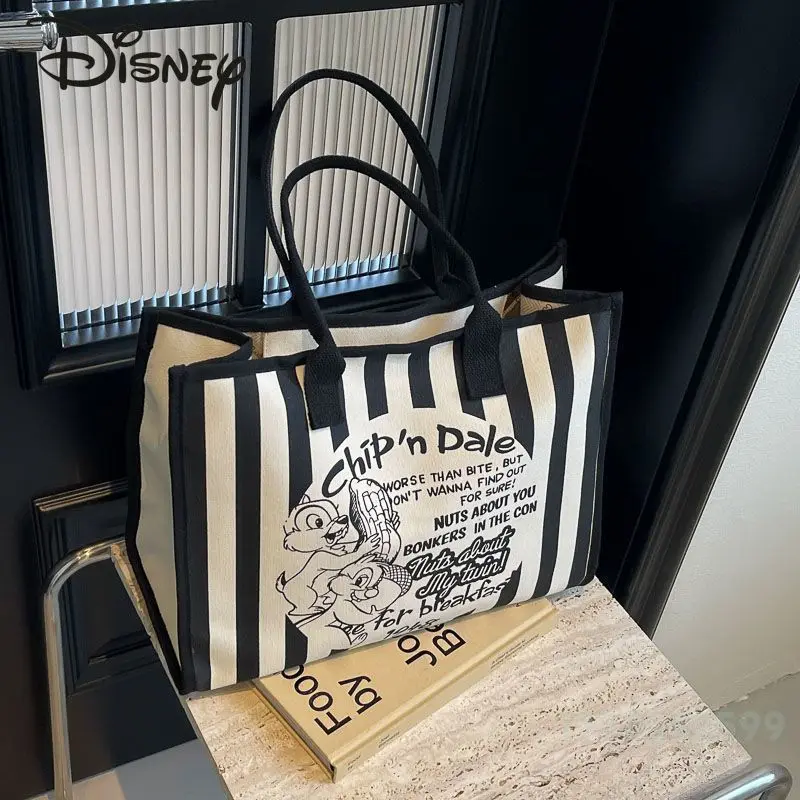 Disney New Women\'s Handbag Fashionable High Quality Women\'s Shoulder Bag Cartoon Versatile Large Capacity Girl Shopping Bag