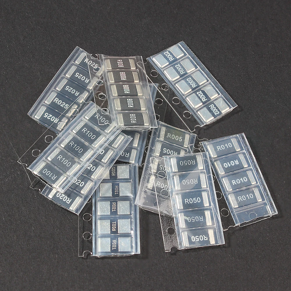 50/100PCS 2512 SMD Resistor Kit 2W 1% Precision Alloy Resistance Samples Kit R001 R002 R005 R008 R010 R015 R020 R025 R050 R100 image 4