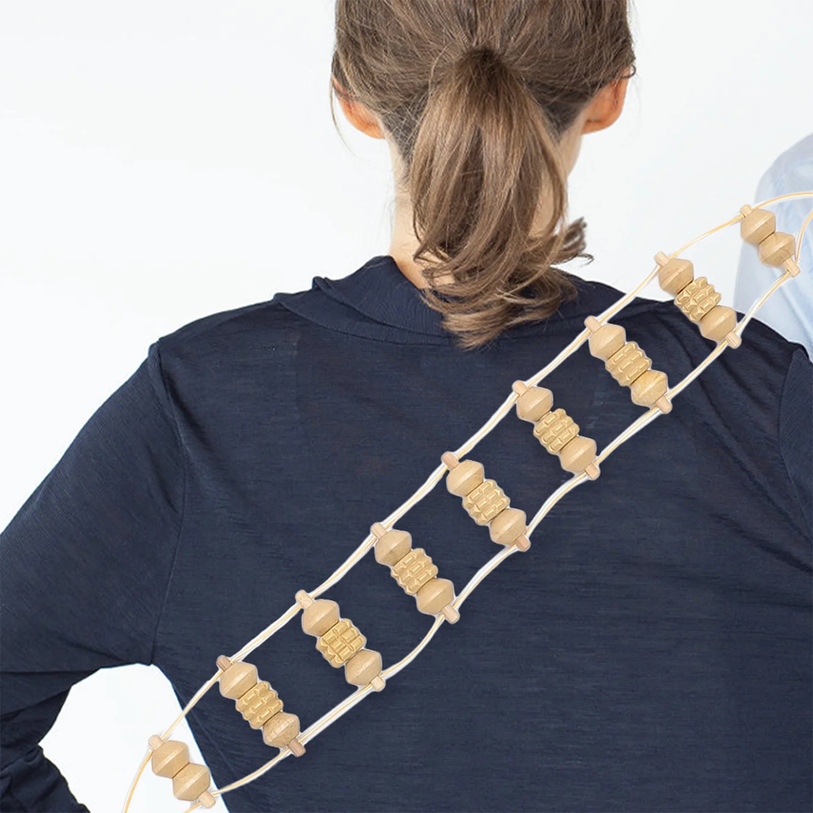 Rouleau de Massage en bois pour muscles, couleur mixte, corps, cou, jambes, dos, outil de Fitness, soulagement de la douleur musculaire, thérapie des points de déclenchement