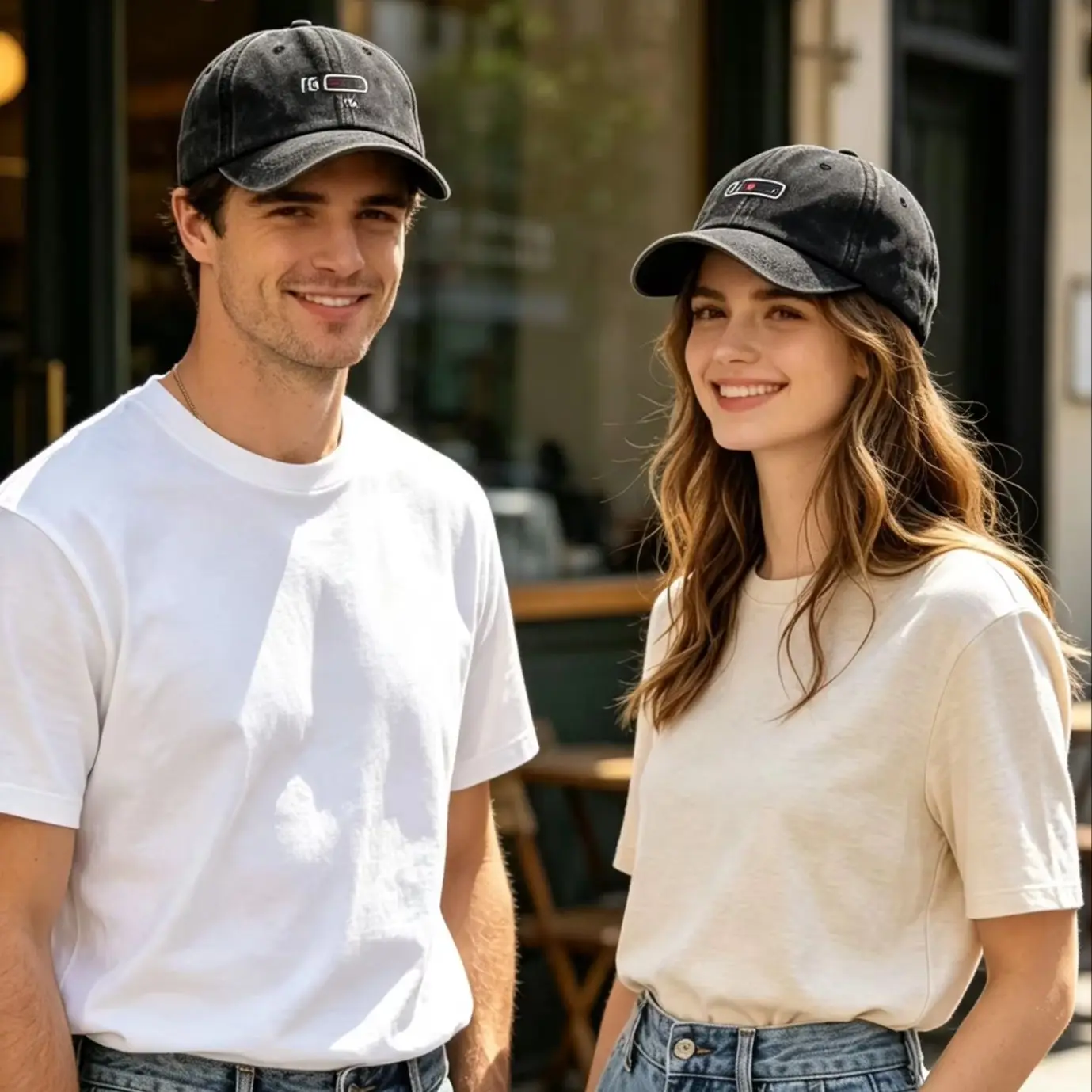 Klassische gewaschene Baseballkappe, verstellbare bedruckte Mütze für Männer und Frauen, Sport-Golf-Stil, lässige, bequeme Outdoor-Kappe – Detail 1