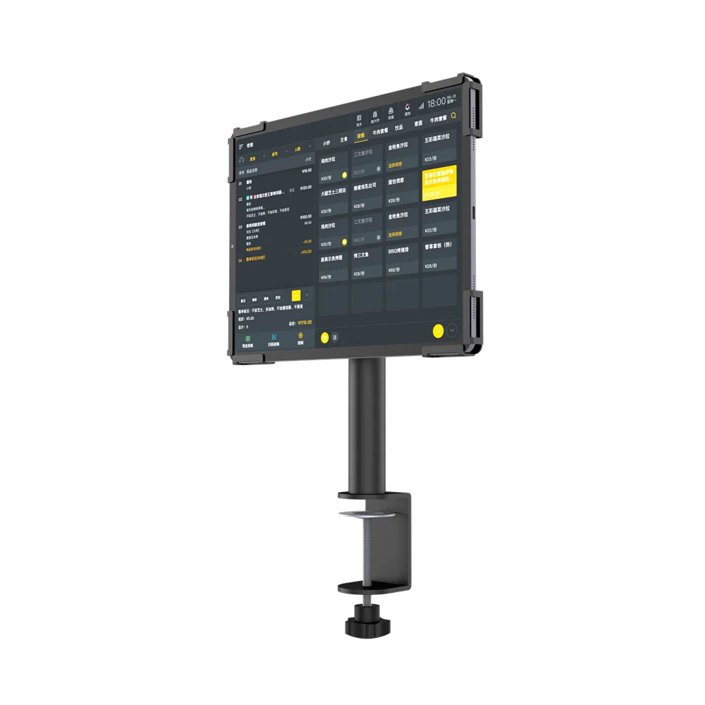 Stand Rotating Ordering Food Kiosk for Restaurant Counter Payment Anti-theft Metal Tablet POS System