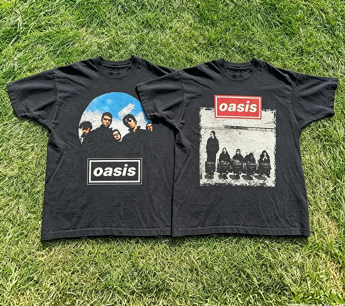 2026 Men's Womens Summer Vintage Oasis T-Shirt Cotton and Breathable Tee Men's Round Neck Streetwear Oversized Short Sleeve