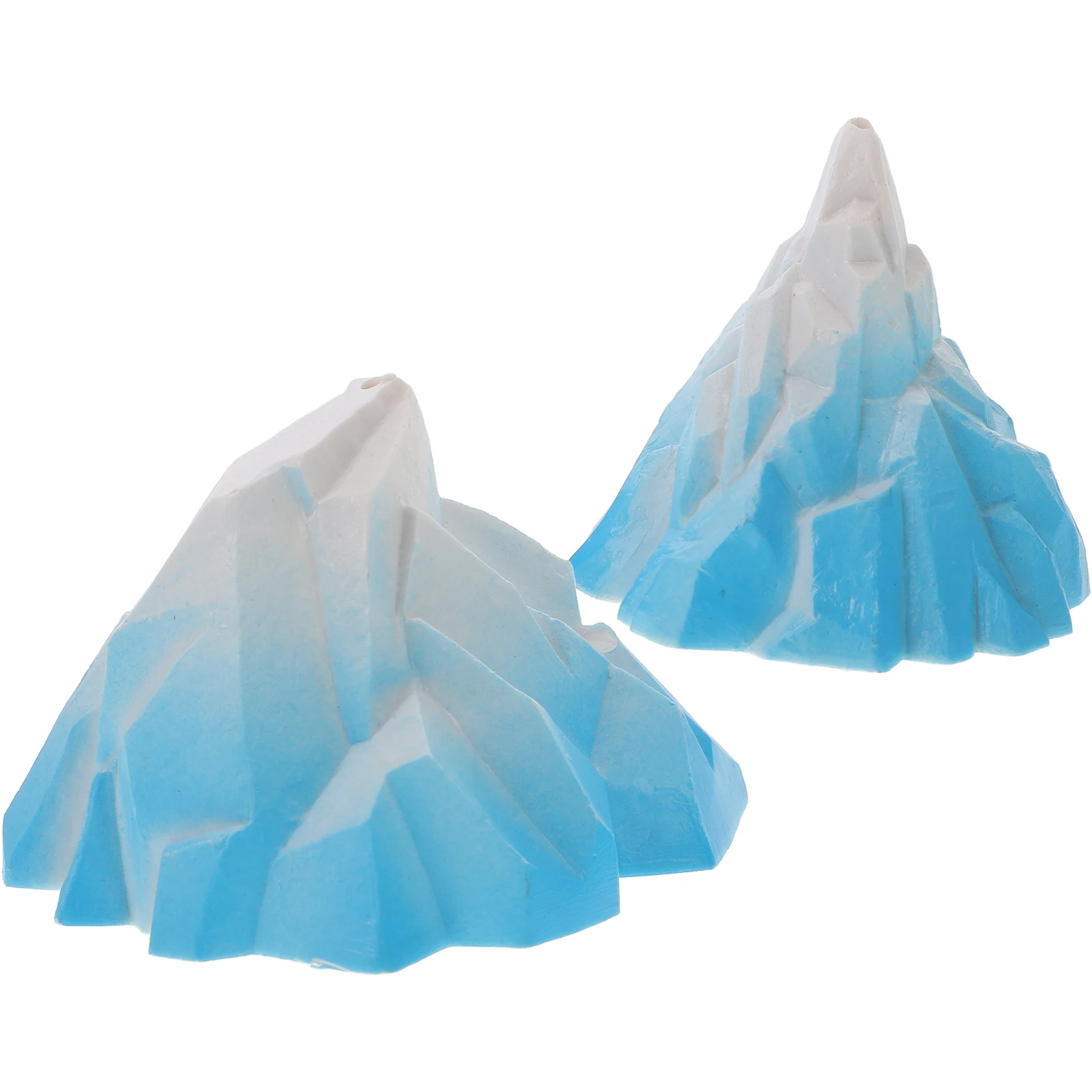 

2Pcs Aquarium Iceberg Floeberg Decoration Resin Ornament Realistic Fish Tank Landscaping Decor Mini Floeberg Aquarium Decor