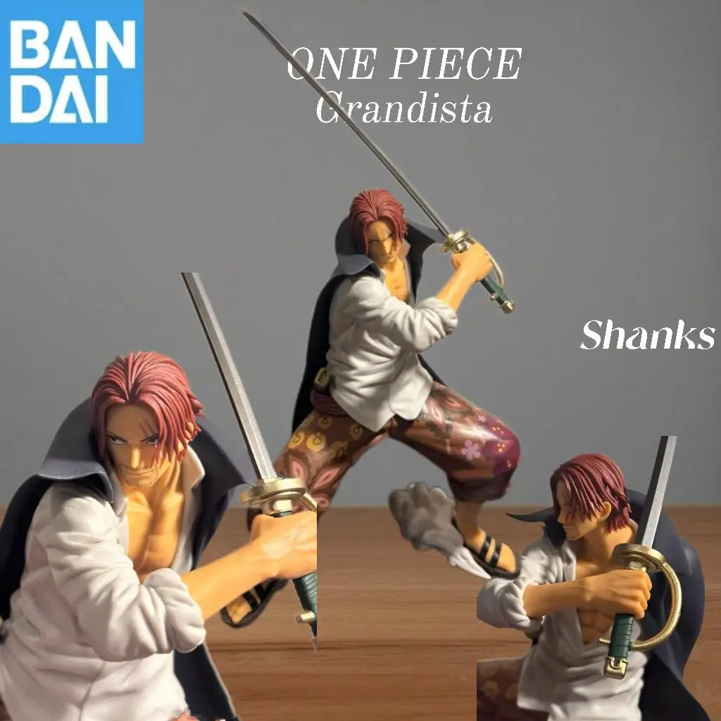 

Bandai Namco Banpresto One Piece Red Hair Grandista Shanks Pvc 22Cm New and Unopened Anime Model Toy Gift Doll In Stock Genuine