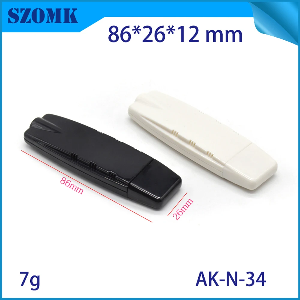 1Piece abs plastic abs plastic shell  for wireless router or USB card outer shell in Black color 86x26x12mm