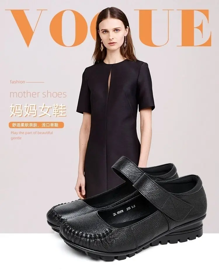 Neue Ankunft Herbst Frauen Schuhe Wohnungen Mary Jane Leder Mokassins Ballett Schuhe Casual Schwarz Loafers Damen Schuhe – Detail 13
