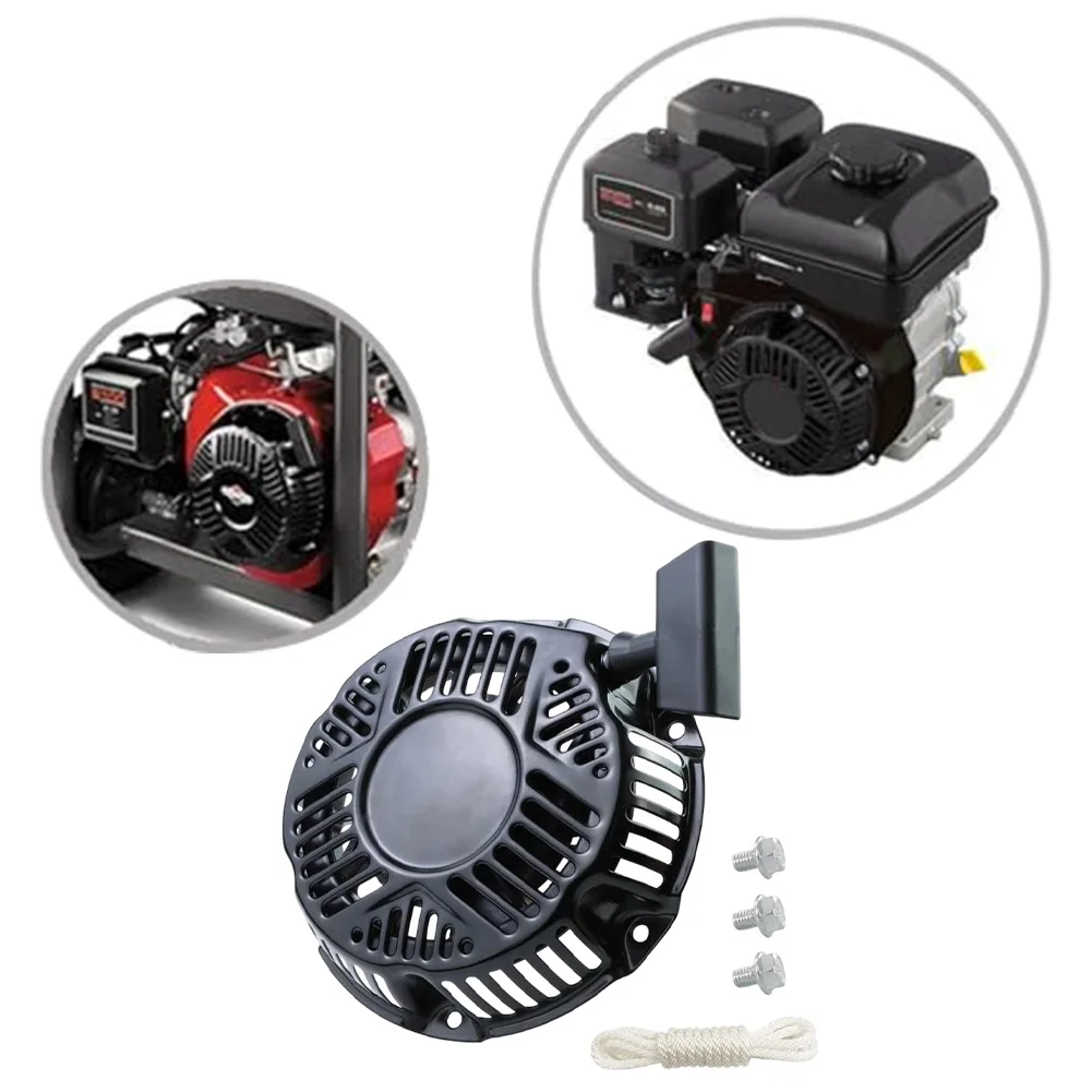 Recoil Starter Assembly for 163cc and 208cc Engines Compatible with 590607 797276 Includes Pull Rope Screws and Plate