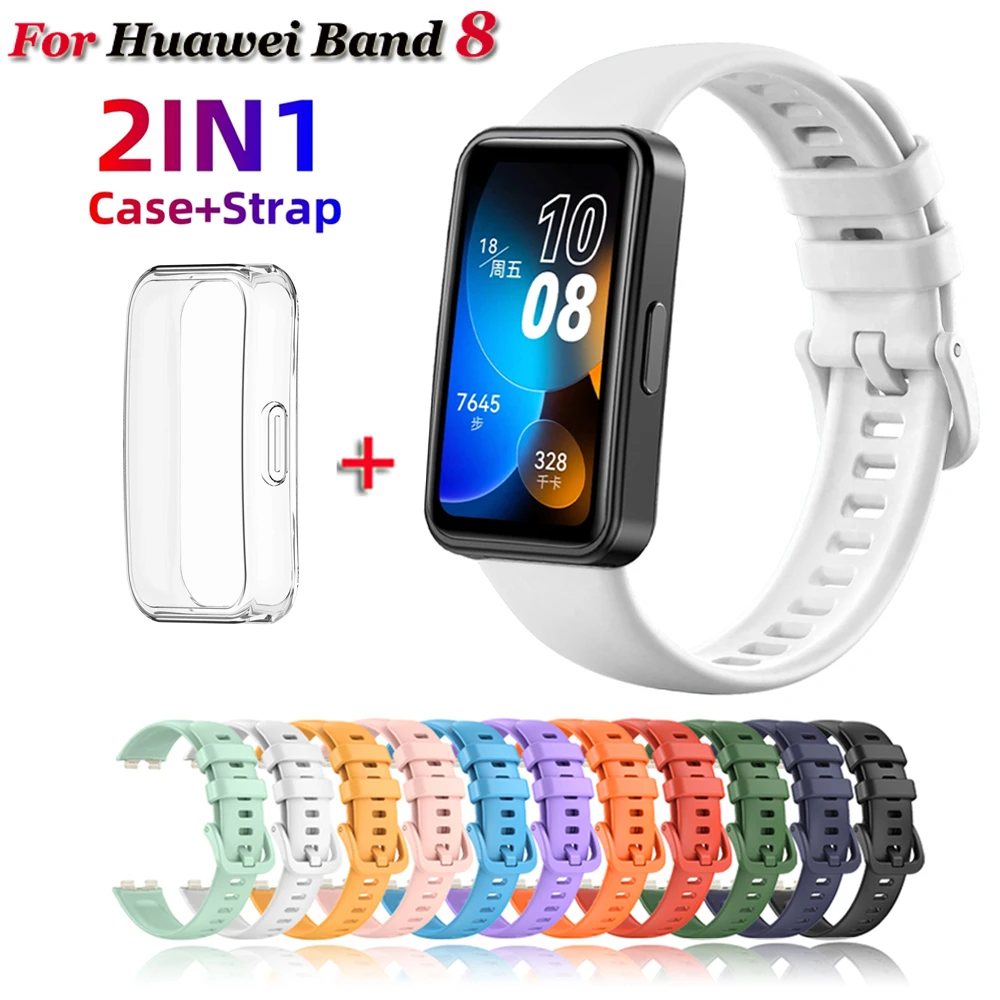 Replacement Strap For Huawei Band 8 Strap Silicone Watch Strap For Huawei Band 8 Correa Bracelet