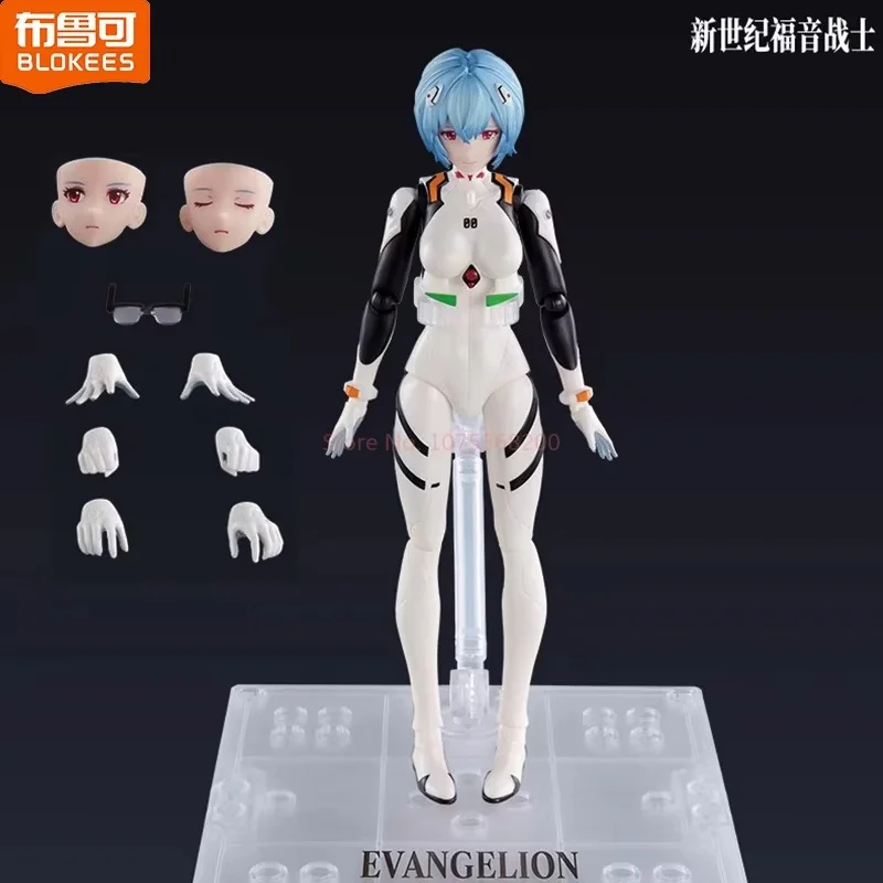 

Оригинальный боевой костюм Blokees Eva Ayanami Rei, фигурка чудесной версии, аниме, Коллекционная модель, сменные детали, подвижные игрушки