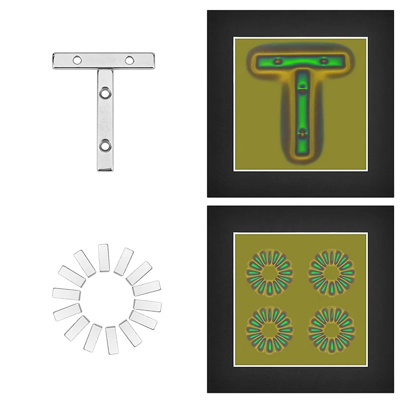 Filme De Visualização De Campo Magnético, Detector De Campo Magnético Para Ver Campos Magnéticos, Ensino De Projeto Científico, 4x4"