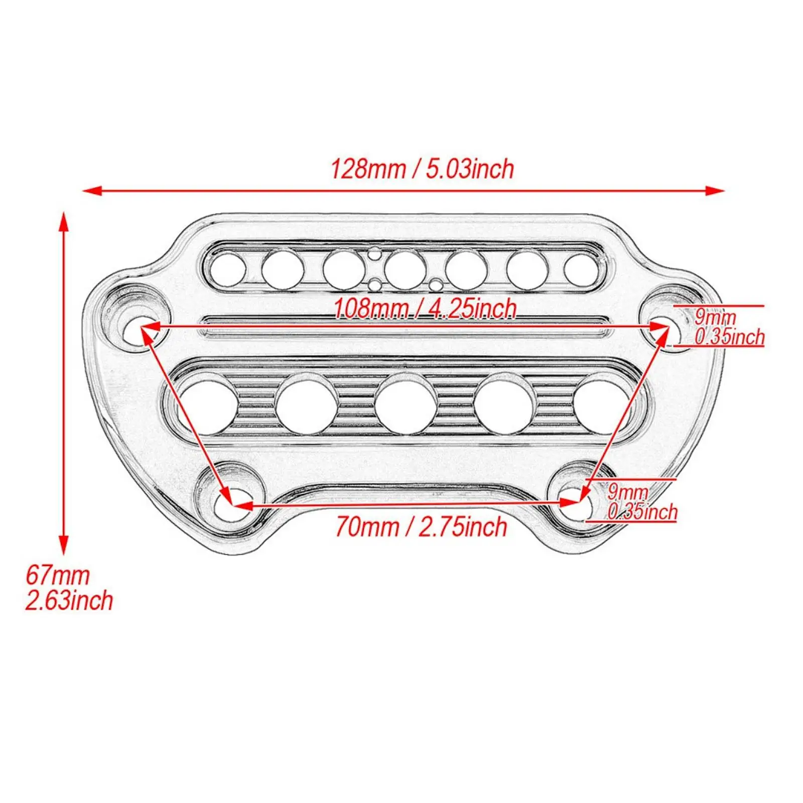 

High Performance Indicator Handlebar Clamp CNC Aluminum Riser Professional Upgrade for Harley Sportster Dyna Motorbike Bars