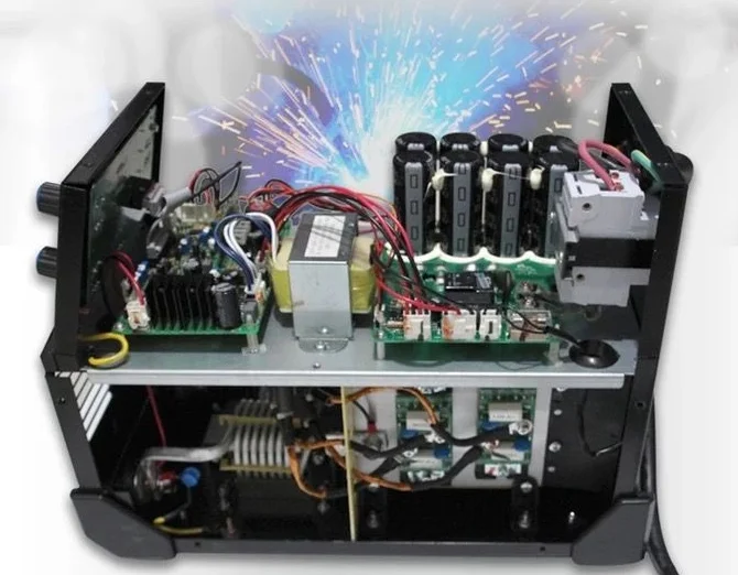 Soldadora de arco manual de CC con inversor industrial ZX7 400G