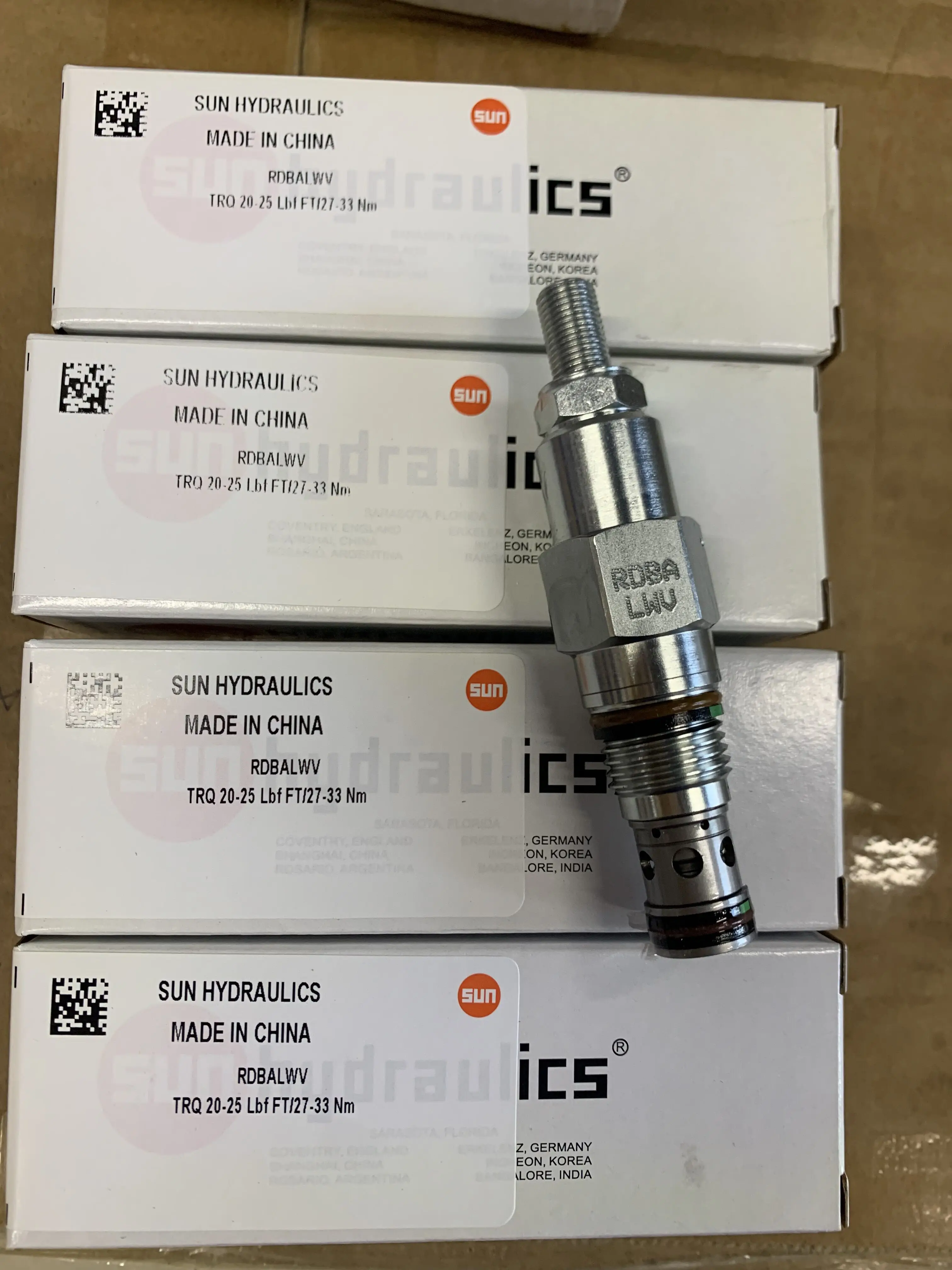 RDBA-LWN RDBALWN RDBA LWN RDBA-LWV RDBALWV SUN hydraulics оригинальная Подлинная вставка картриджа предохранительного клапана прямого действия