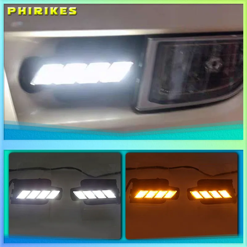 

For Toyota Prado 120 FJ120 LC200 2003 - 2009 Dimming Style Relay Waterproof ABS 12V Car LED DRL LED Daytime Running Light