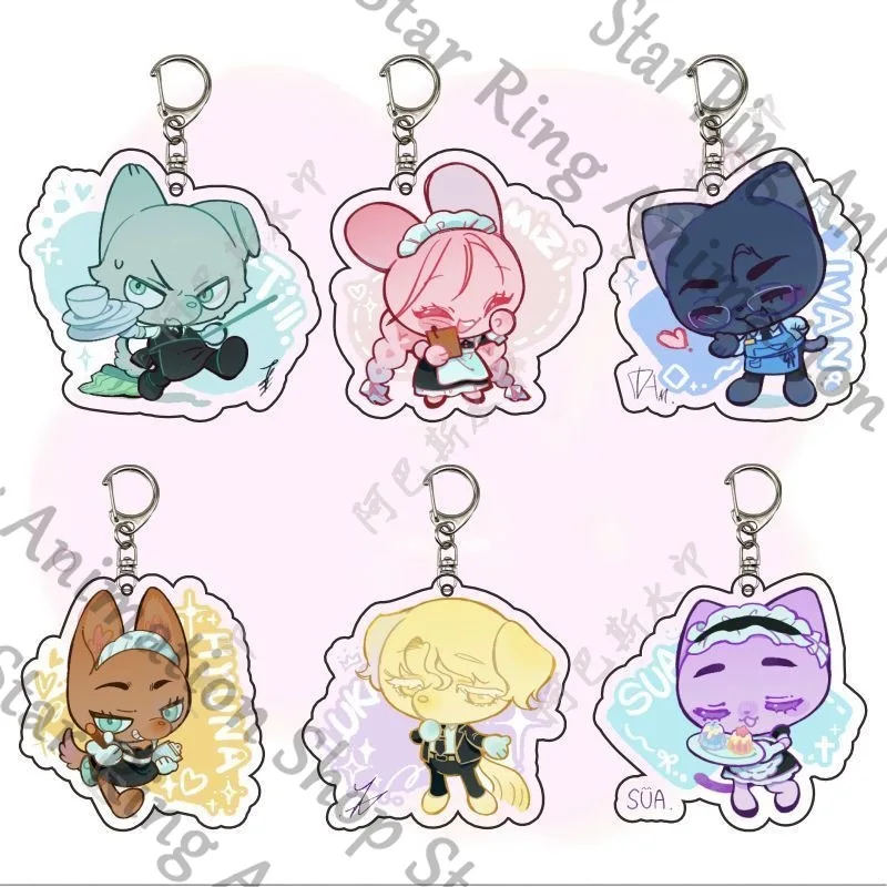 

Anime Alien Stage mizi sua till ivan hyuna luka Acrylic Pendant Keyring Keychain Grating Cospaly Cartoon Gift Decorate