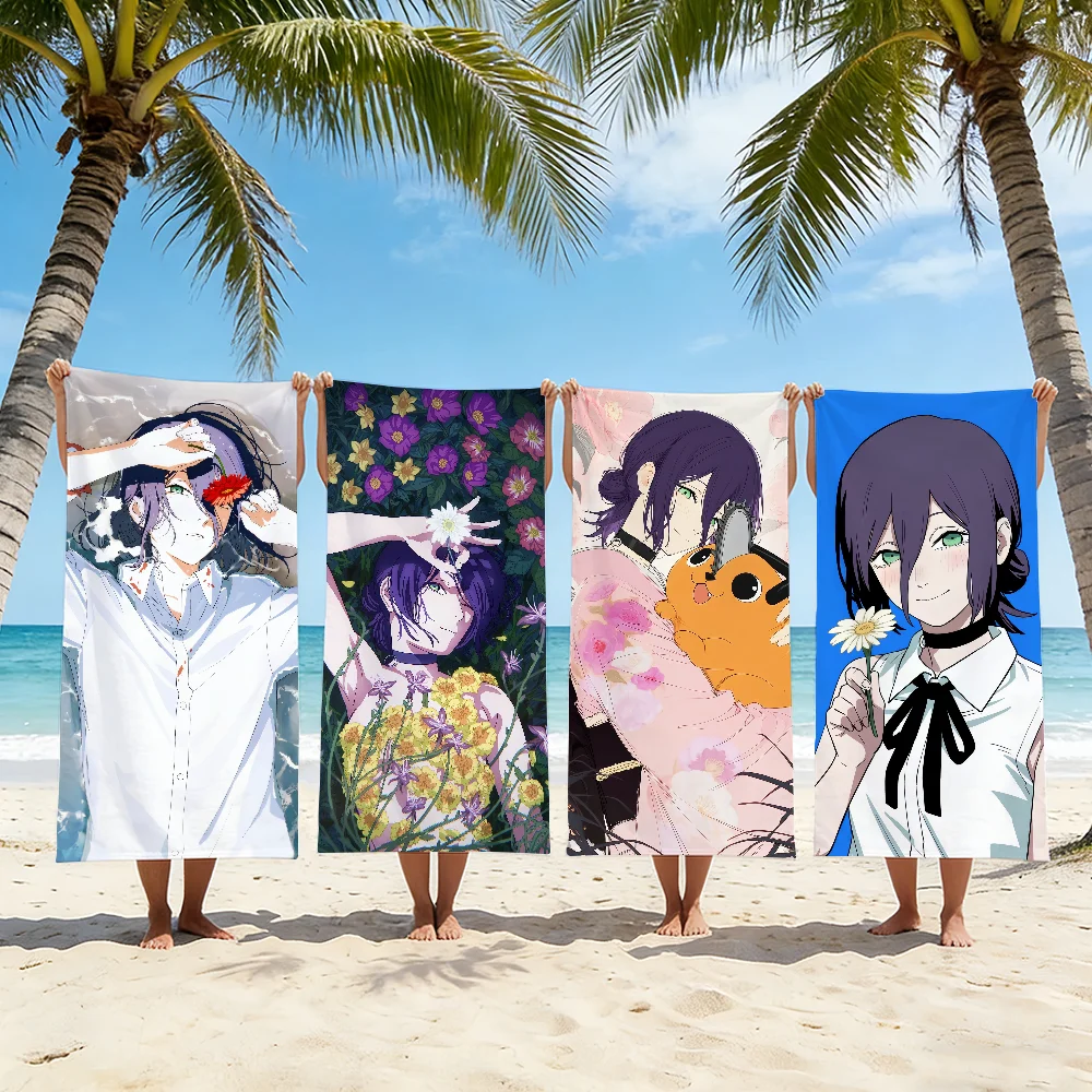 C-Chainsaw M-Man Reze Arc Towel For Swim Yoga Gym Quick Drying Soft and skin-friendly Beach Towels All-Season