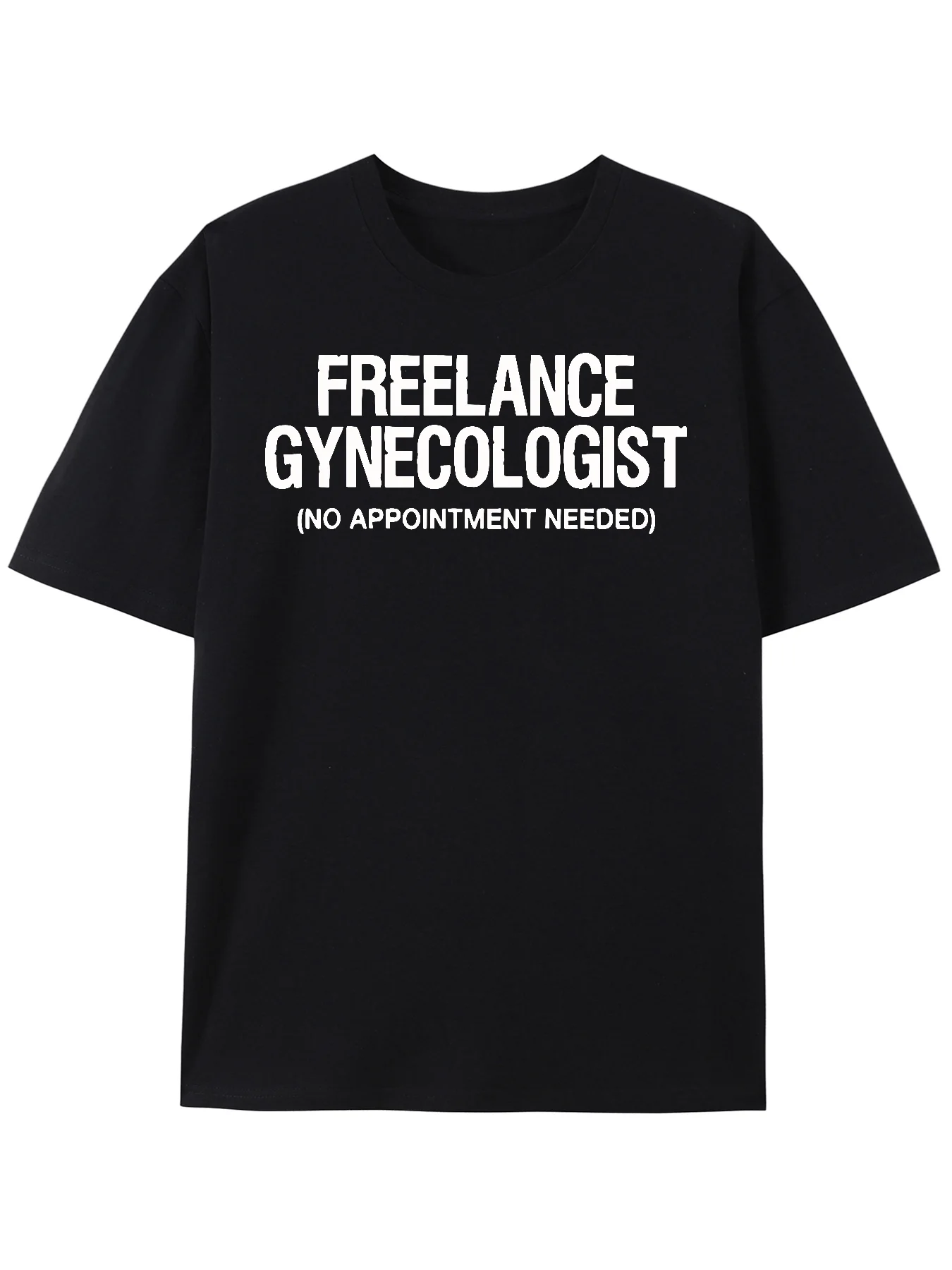 

Men's T-shirt pure cotton Free gynecologist graphic T-shirt Harajuku y2k casual o collar short sleeve unisex