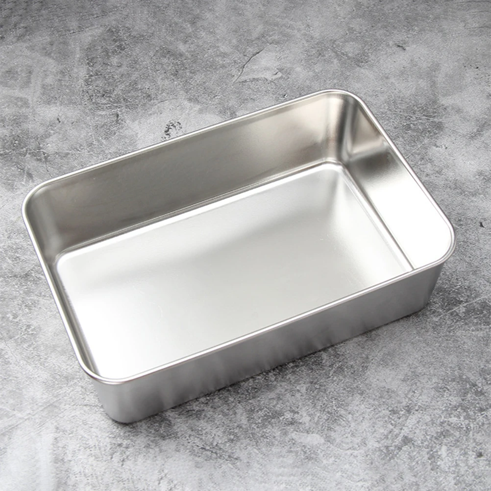 

Stainless Steel Food Container Crisper Storage Bowls Box Preservation Containers Long Term Food Storage Kitchen