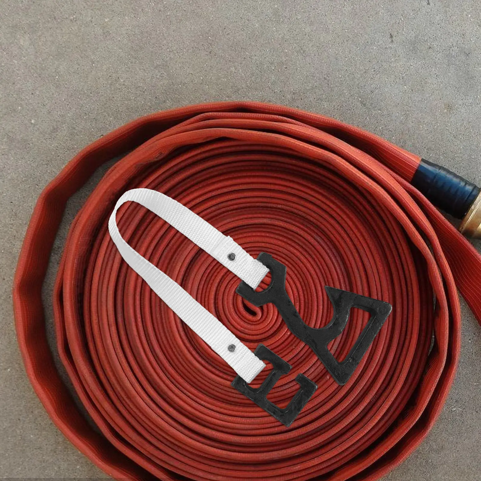 heavy-duty-fire-equipment-hose-hook-cast-iron-canvas-strap-strong-load-bearing-hose-organizer-extension-cord-hanger