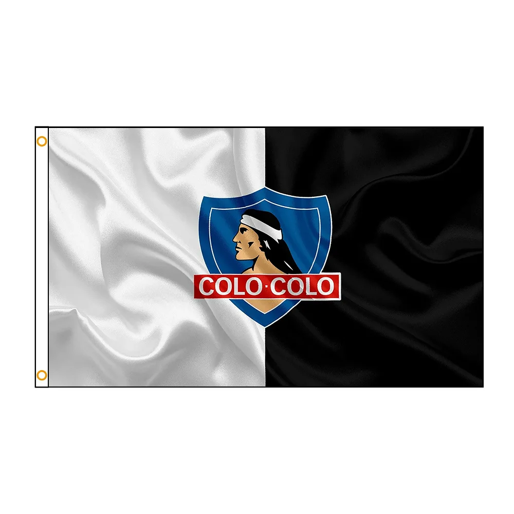 3x5Ft Chile Club Social Y Deportivo Colo-Colos Flag  Polyester Printed applicable to Home or Outdoor Decoration flag