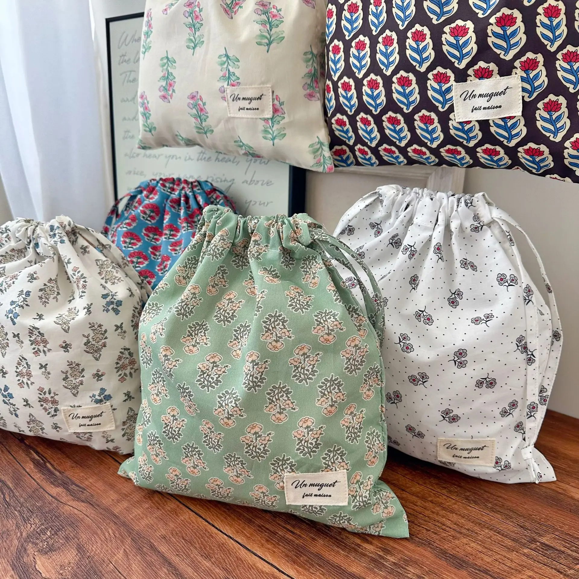 Tasca per soffio color crema, borsa per cosmetici ecologica da viaggio, borsa per trucco per rossetto, borsa per organizer da tavolo