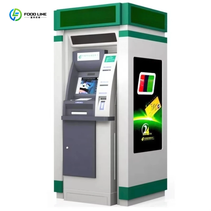 Customized Water Proof Outdoor Self Service Payment Bank ATM Machine with Cash Acceptor Dispenser for  Currency Exchange