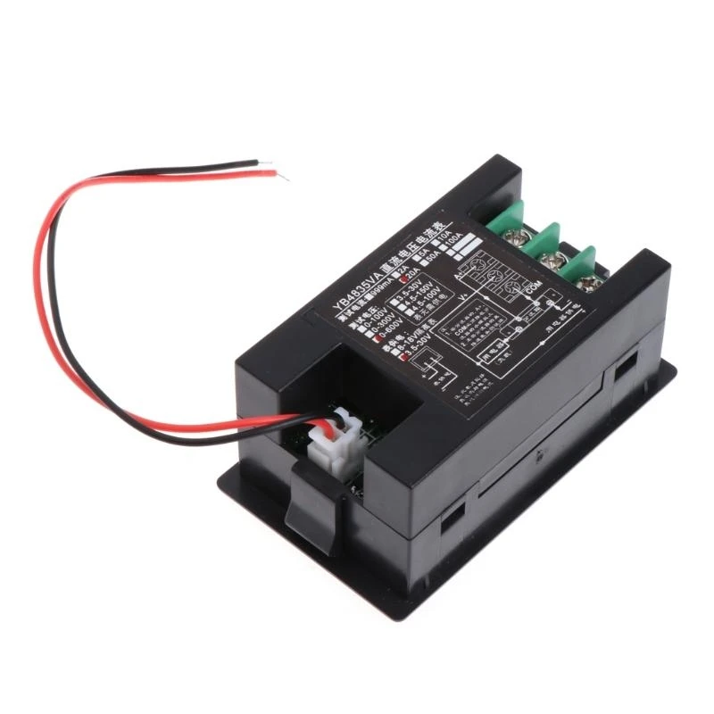 LCD الرقمية متر الفولتميتر مقياس التيار الكهربائي Ampe الطاقة كاشف الطاقة مقياس التيار الكهربائي التحويلة