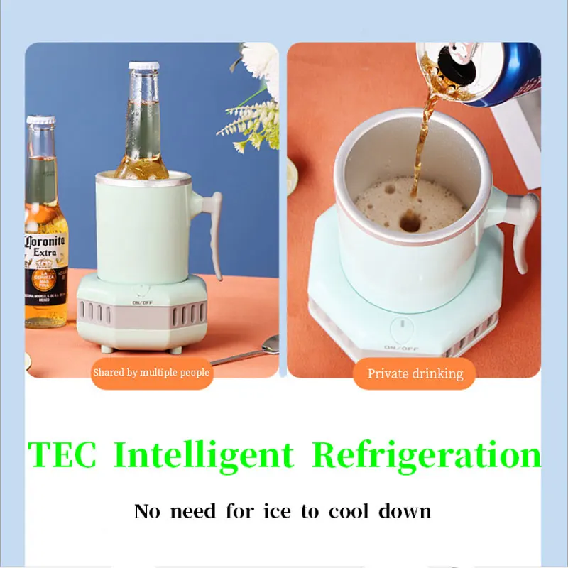 Mini  Quick Beer Cooling Cup  Ice Maker Machine Fast Cooler  Electric Refrigeration  Beverage  Office Dormitory Home Appliance