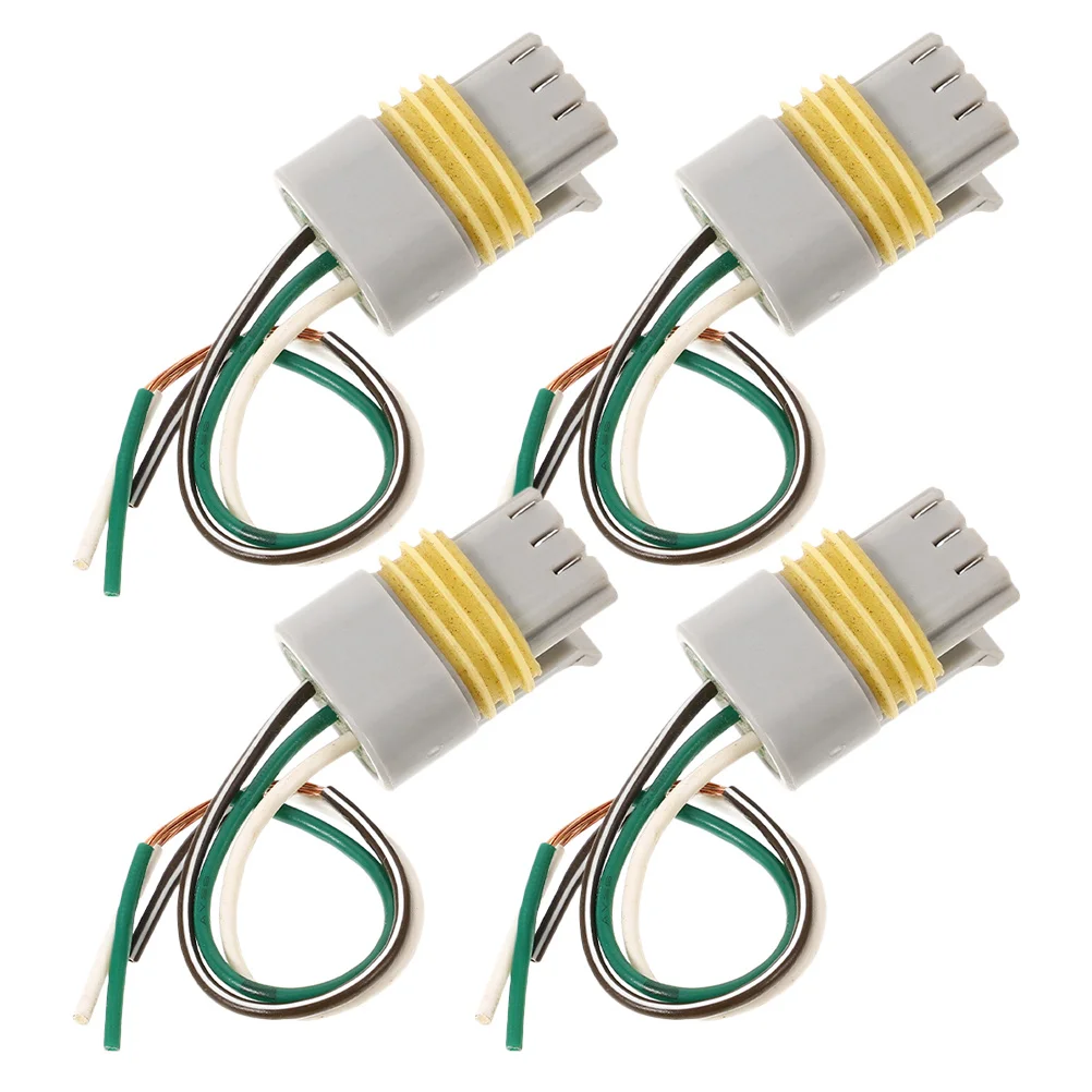 

4 шт., автомобильный высоковольтный разъем, 3-контактный, из чистой меди, водонепроницаемый для автомобиля, грузовика, лодки, катушки зажигания, жгут проводов