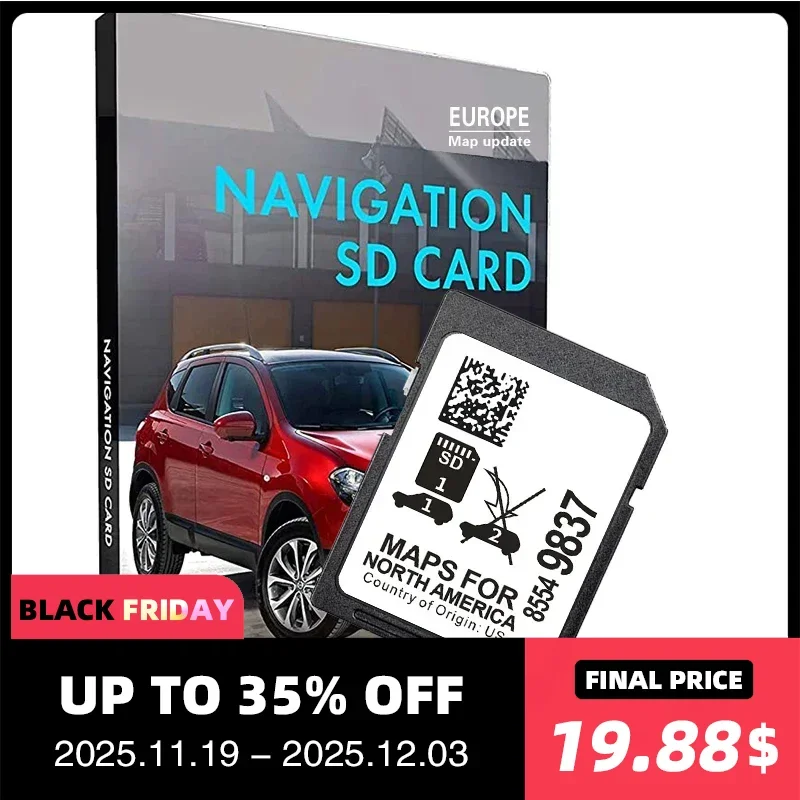 

SD GPS Card Maps USA CAN MEX for GM 8554-9837 Plug and Play Navigation for Chevrolet GMC Buick Cadillac with Anti Fog Sticker