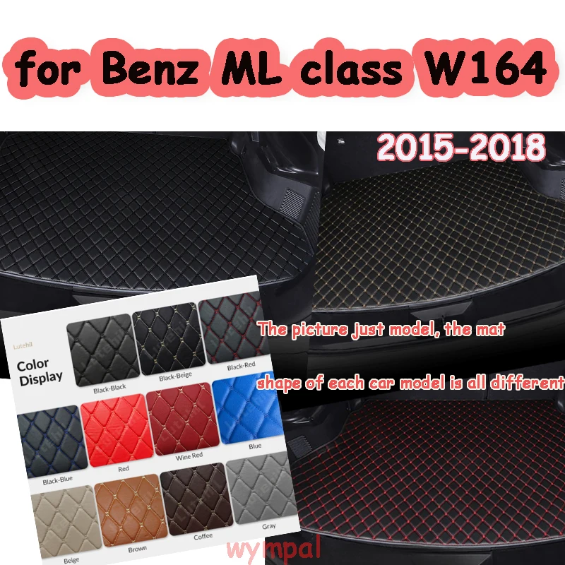 

Коврик в багажник автомобиля для Mercedes-Benz ML class W164 2008 2009 2010 2011, поднос багажника, водонепроницаемые накладки, автомобильные аксессуары, коврики в багажник