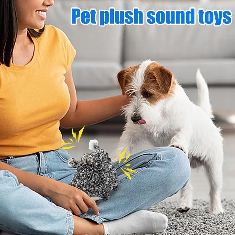 Squeaky Toys For Dogs Durable Cute Animal Knitted Chewing Toys Dog Enrichment Toys For Boredom And Stimulating For Dogs