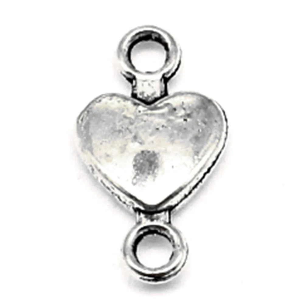 240pcs Wholesale Jewelry Lots Love Hearts Charms Pendant Supplies For Jewelry Materials 8x15mm