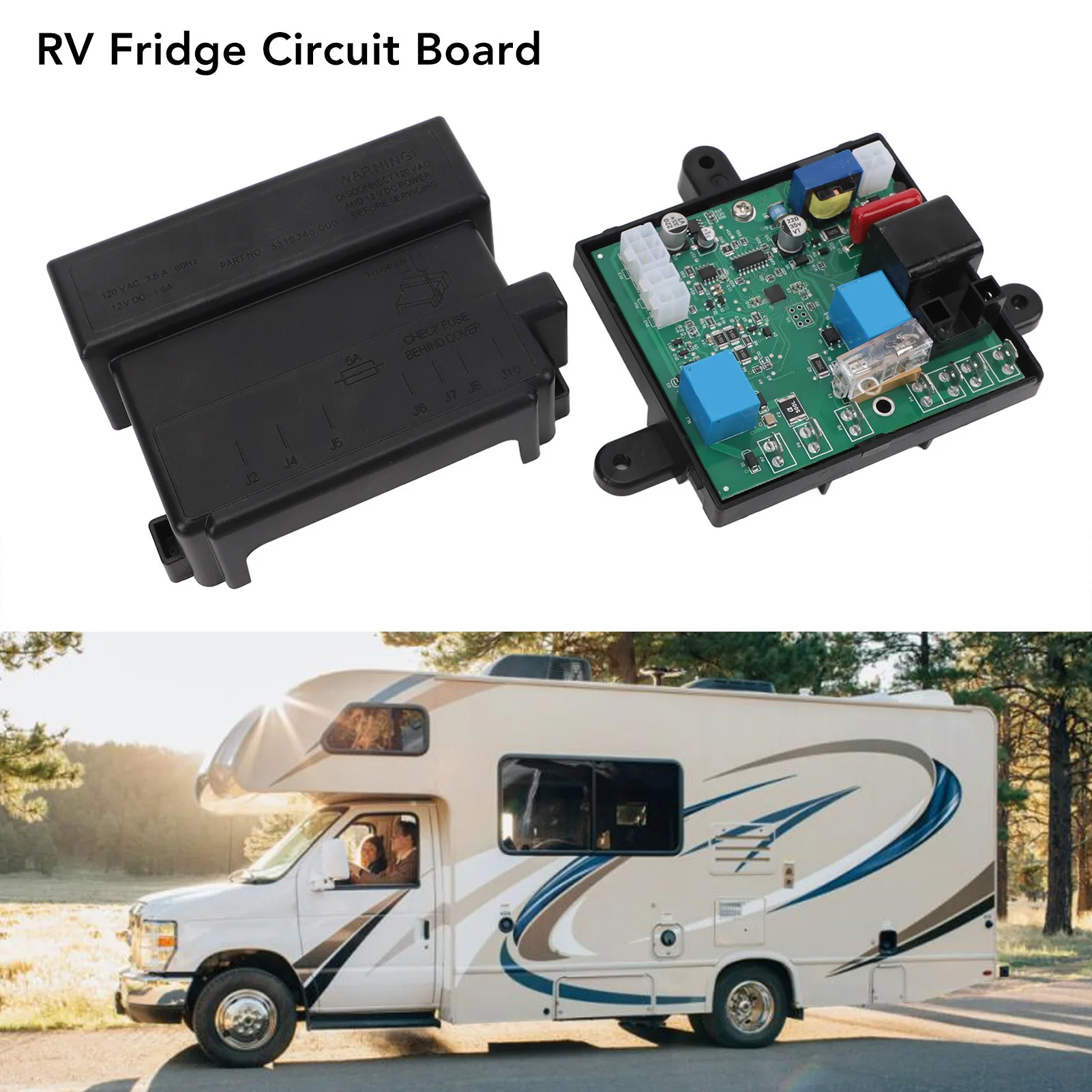 

RV Fridge Circuit Board 3316348900 | Direct Replacement for Dometic Models DM2652, RM2652