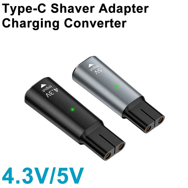 4.3V 5V Type-C Shaver Adapter Charging Converter for Philips Norelco One Blade QP2520 QP2515 QP2620 Beard Trimmer