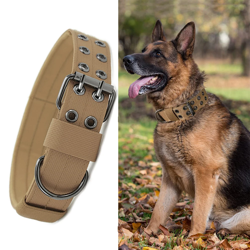 Collare per cani tattico militare K9 collare in Nylon resistente funzionante collari per cani da compagnia per addestramento all\'aperto per cani di