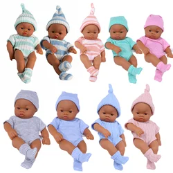 7.87inch Brown Reborn Dolls African Reborn Doll For 20cm Mini Reborn Dolls Toys Soft Touch High Quality Doll for Gifts Dolls Toy