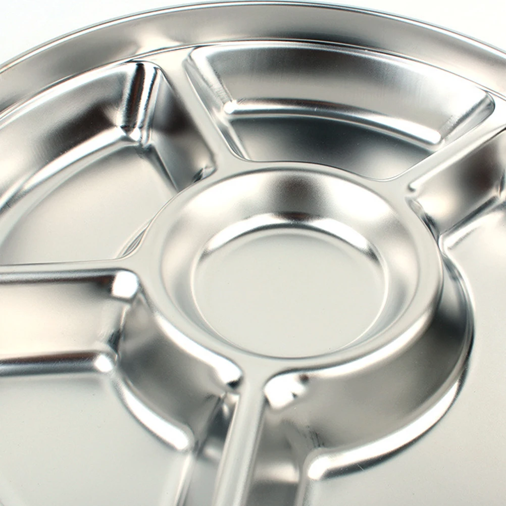 

Stainless Steel Round Compartment Lunch Box Sealed Food Container Storage For Office Workers Campers Students