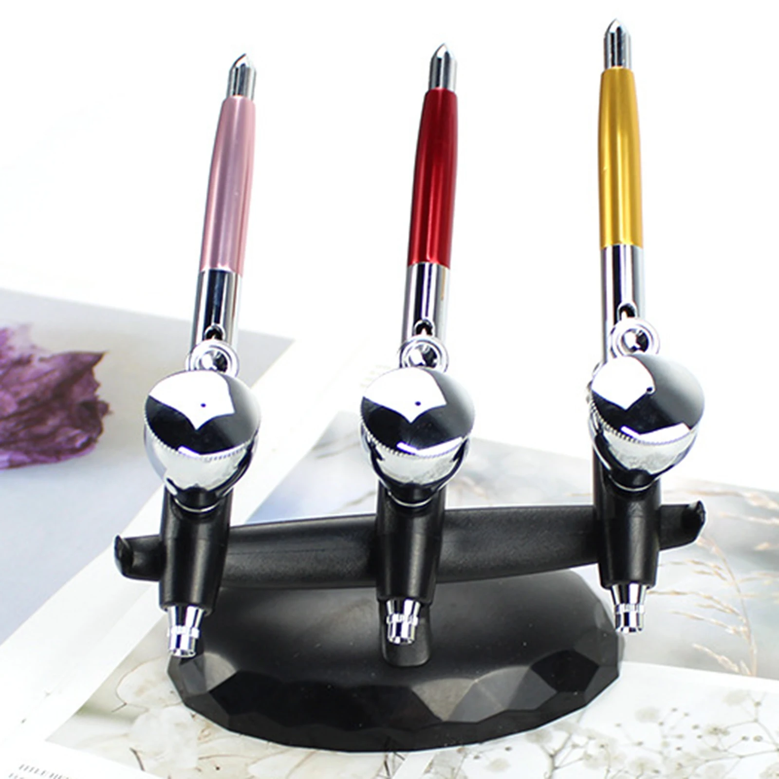 Universal Desktop Airbrush Stand Pen Holder Airbrush Bracket Airbrush Pen Holder Spray Pen Stand Airbrush Fixing Rack DIY Art Pa