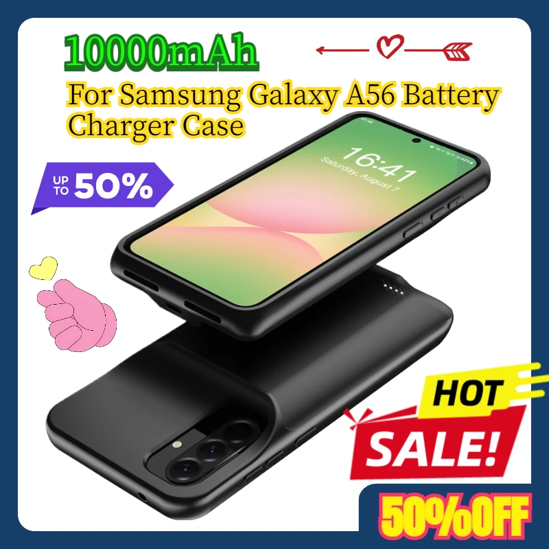 

10000mAh For Samsung Galaxy A56 Battery Charger Case Power bank Battery Pack External Rechargeable Charging Cover