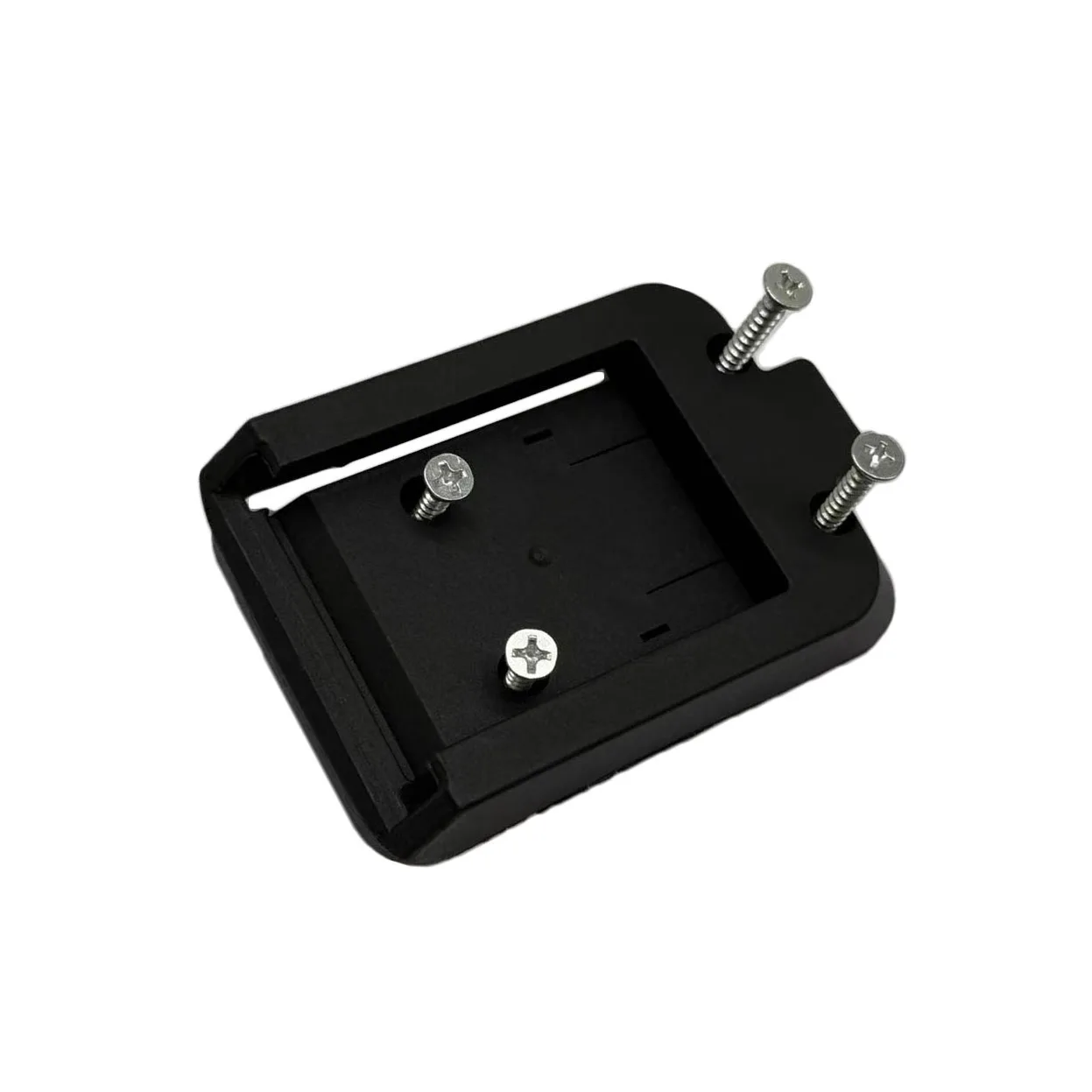 

Battery Frame Battery Holder Countersunk Screw Holes Sturdy Construction Vertical Hanging Design For Garage Organization