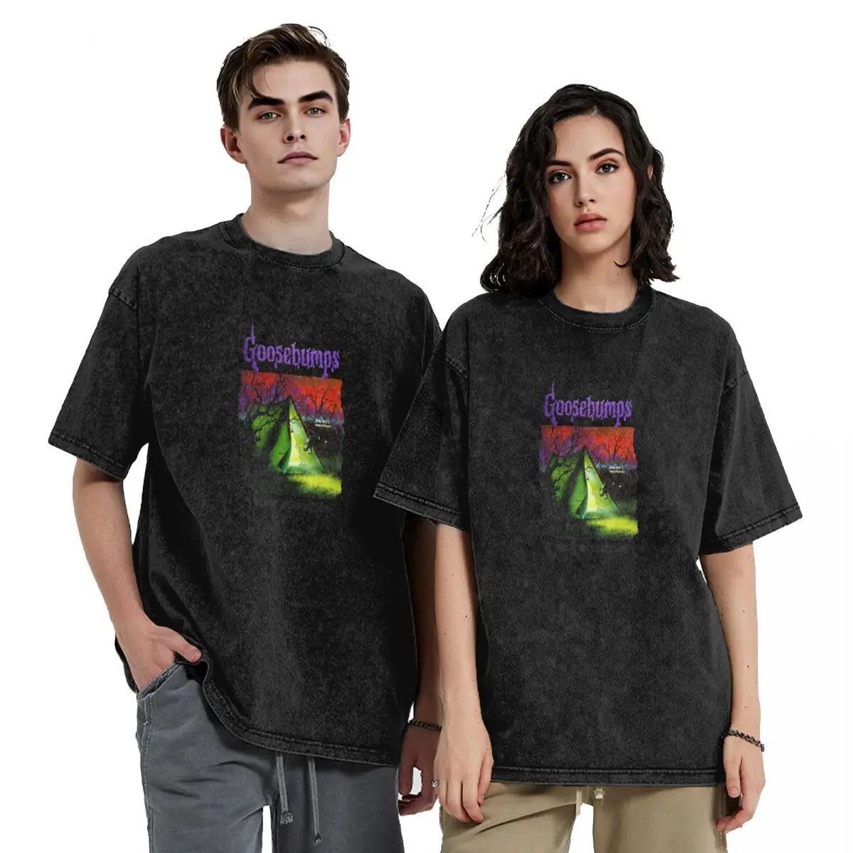 

Goosebumps - Welcome to Camp Nightmare T-Shirt customs shirts graphic tees baggy shirts cotton man t-shirts men workout shirt