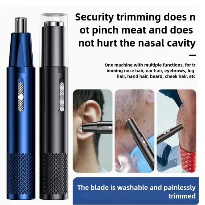 

Ear and Nose Hair Trimmer for Men 360 Rotating Dual-Blade Electric Shaver Professional Ear Nose Hair Clipper Facial Hair Removal
