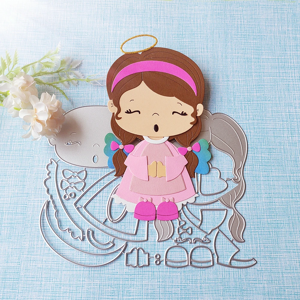 New Boys and Girls Angel cutting dies scrapbook decoration embossed photo album decoration card making DIY crafts