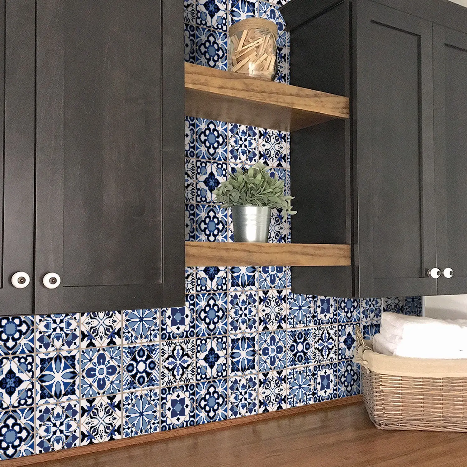 Piastrelle da parete Peel and Stick Backsplash autoadesivo 3D impermeabile a prova di olio cucina bagno decorazioni per la casa adesivi murali in vinile